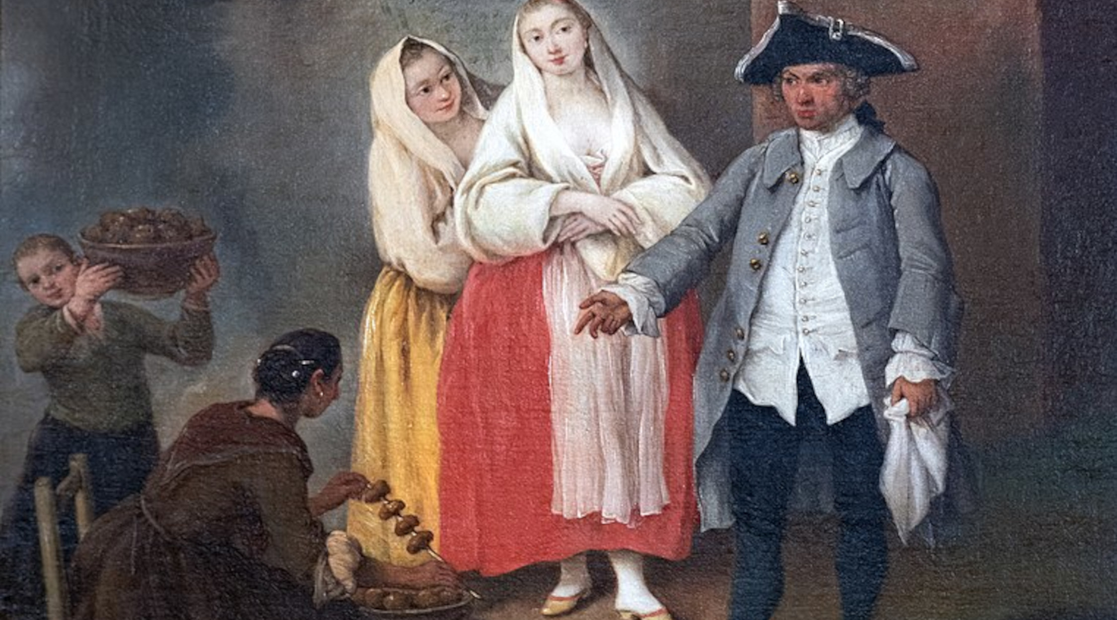 Ca' Rezzonico - La venditrice di frittole - Pietro longhi 1755